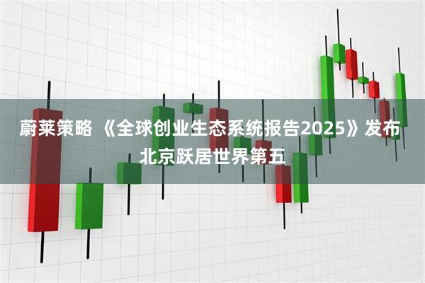 蔚莱策略 《全球创业生态系统报告2025》发布 北京跃居世界第五